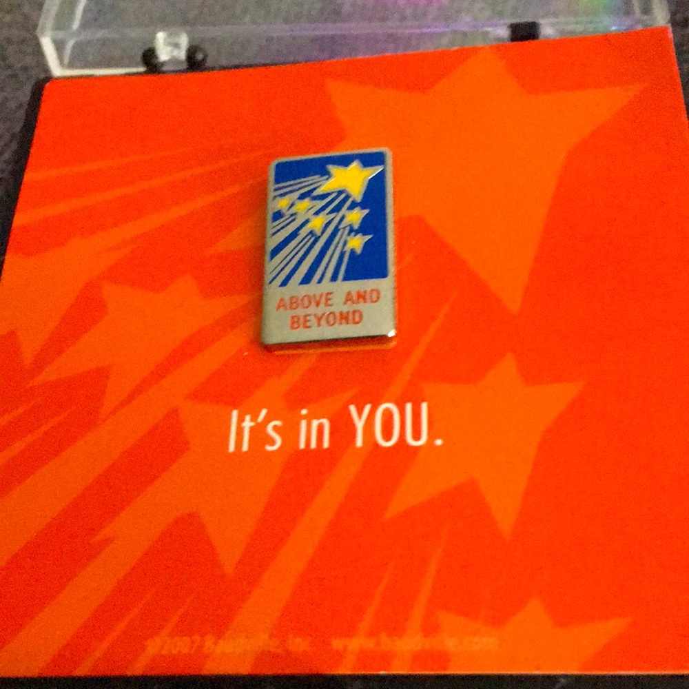 Vaudeville pin”It’s in you” “ Above and Beyond”Free with any purchase!